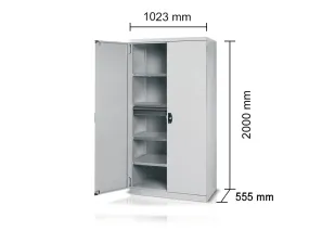 Armadio portautensili ad ante battenti Serie 900 Tecnotelai 1023x555x2000mm