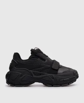 Off-White Sneakers combinate Glove Slip On con logo nero OMIA284C99LEA001